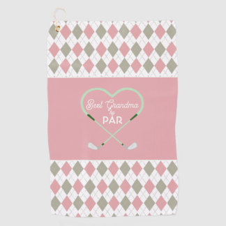 Modern Simple Best Grandma by Par Golf Towel