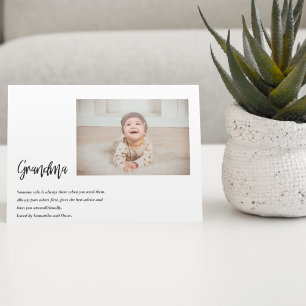 Modern Simple Best Grandma Ever Best Beauty Gift Holiday Postcard