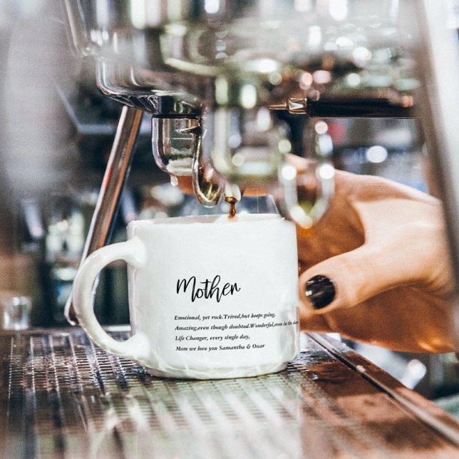 Modern Simple Best Mother Ever Best Beauty Gift Espresso Cup (Creator Uploaded)