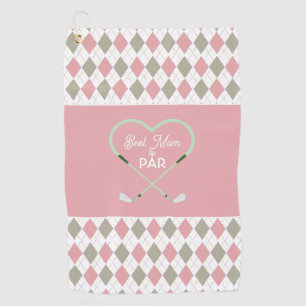 Modern Simple Best Mum by Par Golf Towel