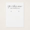 Modern simple black and white earring display card