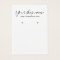 Modern simple black and white earring display card