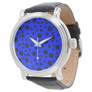 Modern Simple Black polka dot yellow pattern Watch