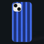 Modern Simple blue Navy Two Tone Stripe name Case-Mate iPhone 14 Case<br><div class="desc">Modern Simple blue Navy Two Tone Stripe name</div>