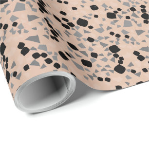 Modern Simple Blush Terrazzo Wrapping Paper