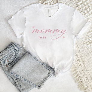 Modern Simple Boho Baby Shower Mummy to Be T-Shirt
