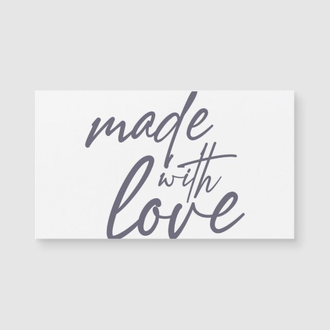 Modern, simple, bold graphic design Made with Love (Front)