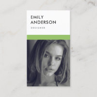 MODERN SIMPLE BOLD GREEN PERSONAL PHOTO IDENTITY