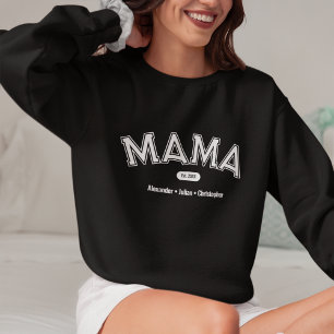 Modern Simple Bold Typography Mama Sweatshirt