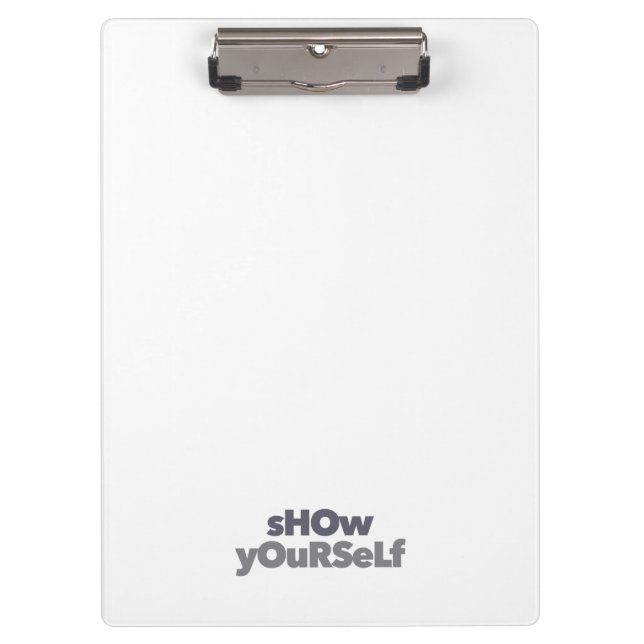 Modern, simple, bold, urban design Show Yourself Clipboard (Front)