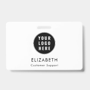 Modern Simple Business Logo Manager Custom ID Badge