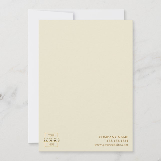 Modern Simple Business Logo Professional Editable Card (Front)