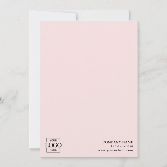 Modern Simple Business Logo Professional Editable Card (Front)