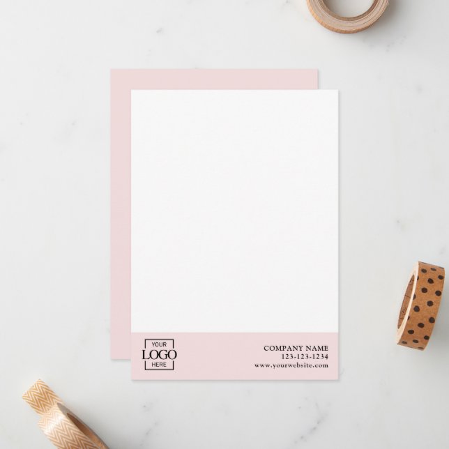 Modern Simple Business Logo Professional Editable Card (Front/Back In Situ)