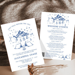 Modern Simple Cam Bachelorette Itinerary Weekend Invitation
