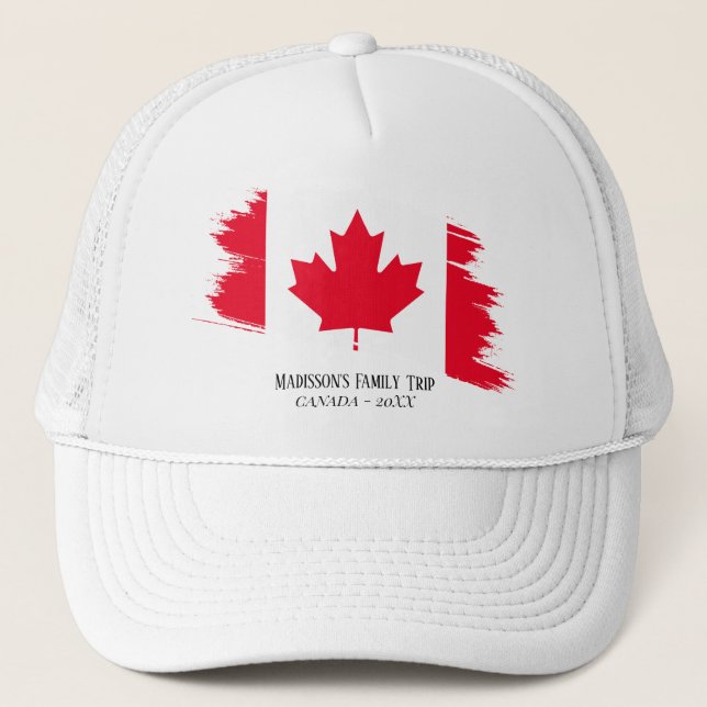 Modern Simple canada Trucker Hat (Front)