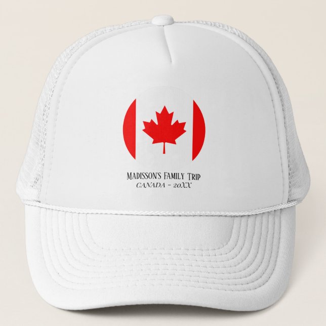 Modern Simple canada Trucker Hat (Front)