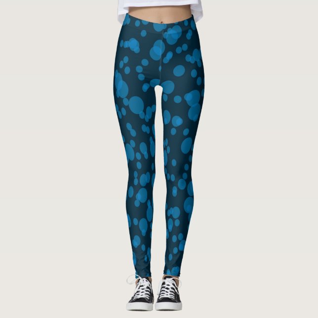 Modern, simple celebration concept graphic art leggings (Front)