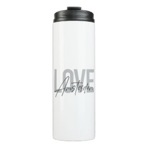 Modern, simple, chic, cool design Love Amsterdam Thermal Tumbler