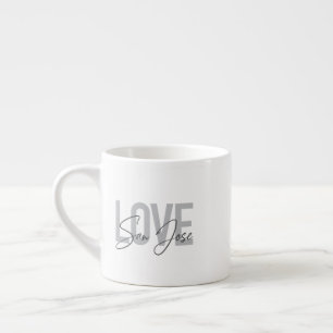 Modern, simple, chic, cool design Love San Jose Espresso Cup