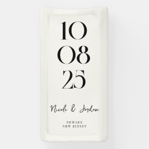 Modern Simple Chic Wedding Banner