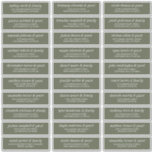 Modern Simple Chic Wedding Guest Names Address<br><div class="desc">Composed of simple sans serif and modern serif typography. These elements are simple,  elegant,  and modern. This has 30 stickers. 
 
 This is designed by White Paper Birch Co. exclusive for Zazzle.
 
 Available here:
 http://www.zazzle.com/store/whitepaperbirch</div>