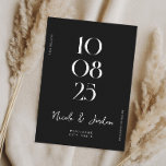 Modern Simple Chic Wedding Save The Date<br><div class="desc">Modern wedding save the date featuring elegant chic design and minimalist style.</div>
