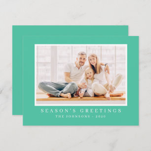 Modern Simple Christmas Custom Photo Holiday Card