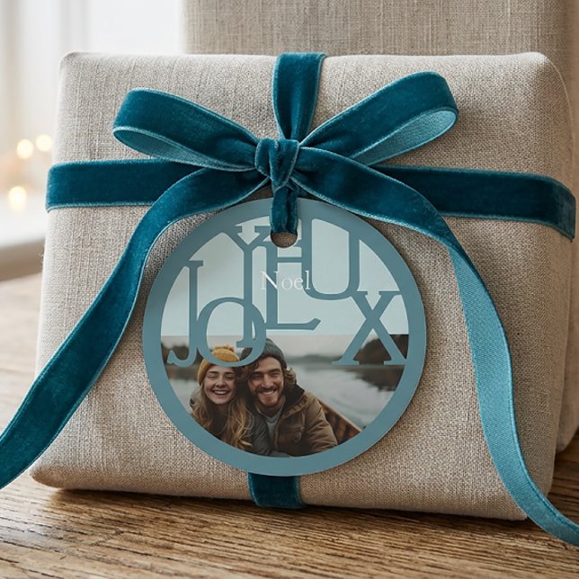 Modern Simple Christmas Gift Photo Tag  (Creator Uploaded)