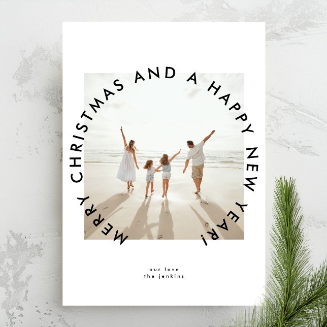 Modern Simple Christmas Photo Greeting Holiday Card (Creator Uploaded)