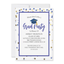 Modern Simple Class of 2025 Grad Party Invitation