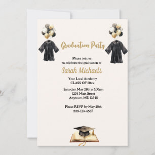 Modern Simple Class of 20xx Graduation Party  Invitation