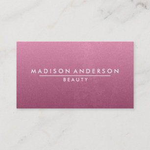 Modern Simple & Classic Beauty Pink Business Card
