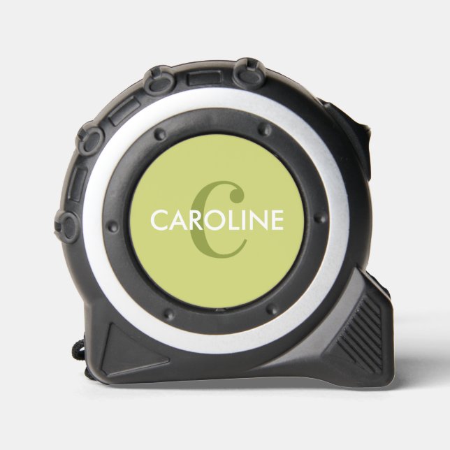 Modern Simple Classic Initial Lime Green 1 (Front)