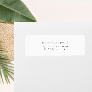 Modern Simple Classic Palm Tree Return Address Label