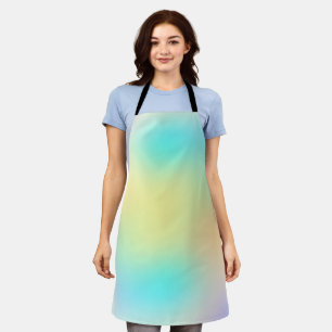 Modern simple clear colourful gradient apron