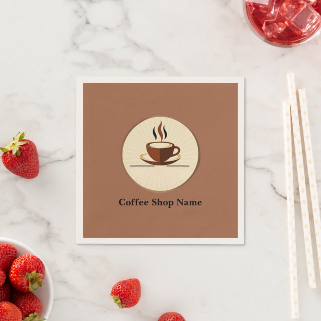 Modern Simple Coffee Shop professional  shop Napkin (Insitu)