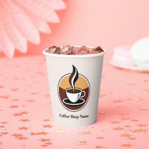 Modern Simple Coffee Shop professional shop Paper Cups