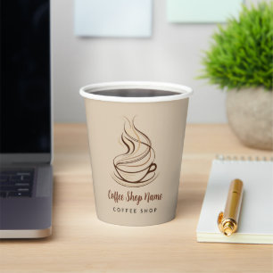 Modern Simple Coffee Shop professional shop Paper Cups