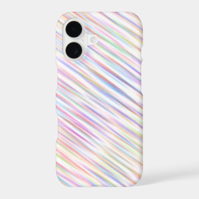 Modern Simple colourful line stripes Pattern  iPhone Case (Back)
