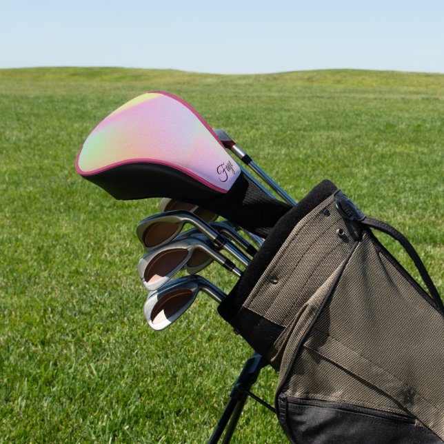 Modern Simple Colourful rainbow gradient galaxy se Golf Head Cover (In Situ)