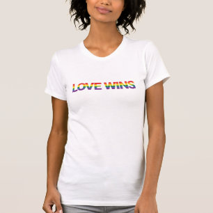 Modern, simple, colourful, vibrant design Love Win T-Shirt