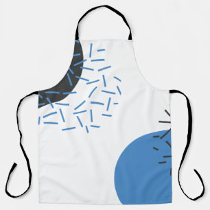 Modern, simple, cool, abstract, graphic pattern apron