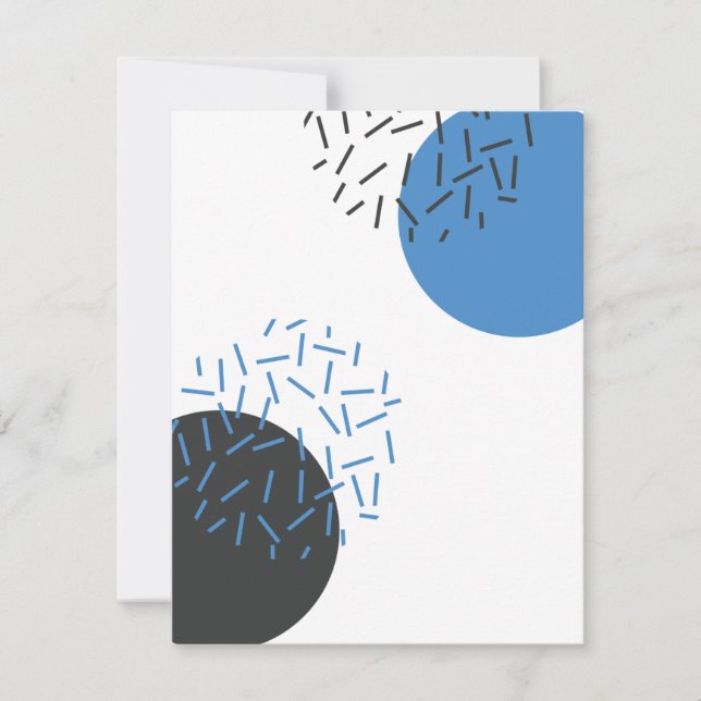 Modern, simple, cool, abstract, graphic pattern card (Front)