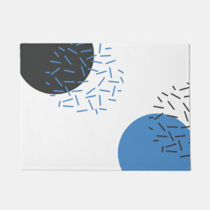 Modern, simple, cool, abstract, graphic pattern doormat