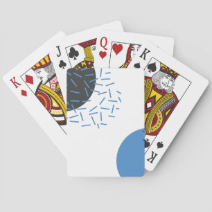 Modern, simple, cool, abstract, graphic pattern playing cards