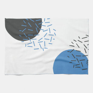 Modern, simple, cool, abstract, graphic pattern tea towel