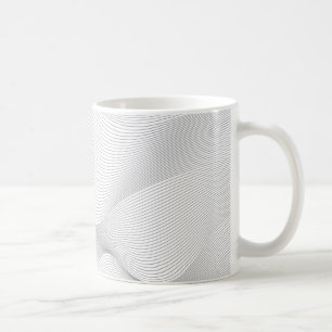 Modern, simple, cool, abstract motion wave pattern coffee mug