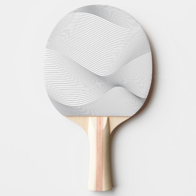 Modern, simple, cool, abstract motion wave pattern ping pong paddle (Front)