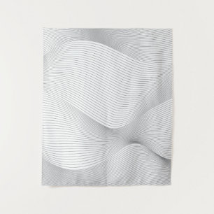 Modern, simple, cool, abstract motion wave pattern tapestry